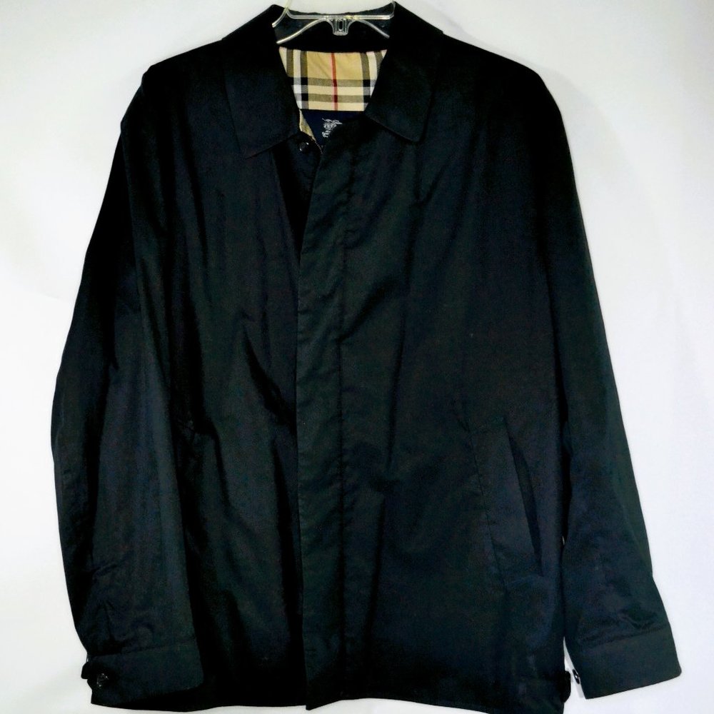 Burberry Long Sleeve Jacket for Men Dark Navy color